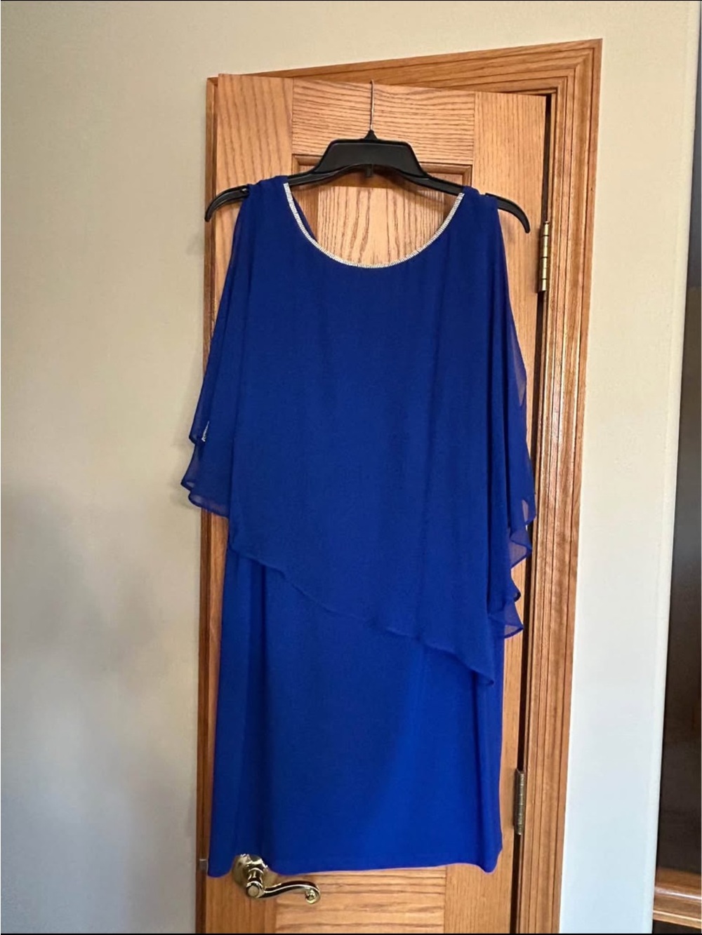 Layered Chiffon Midi Dress